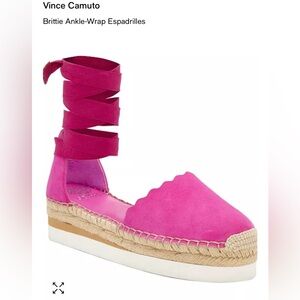 Pink espadrilles size 9